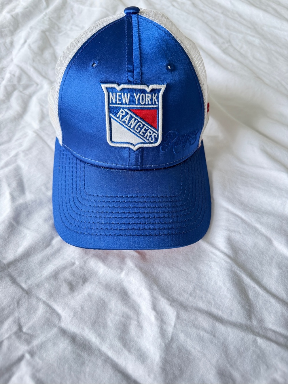 Blue and White Trucker Hat
